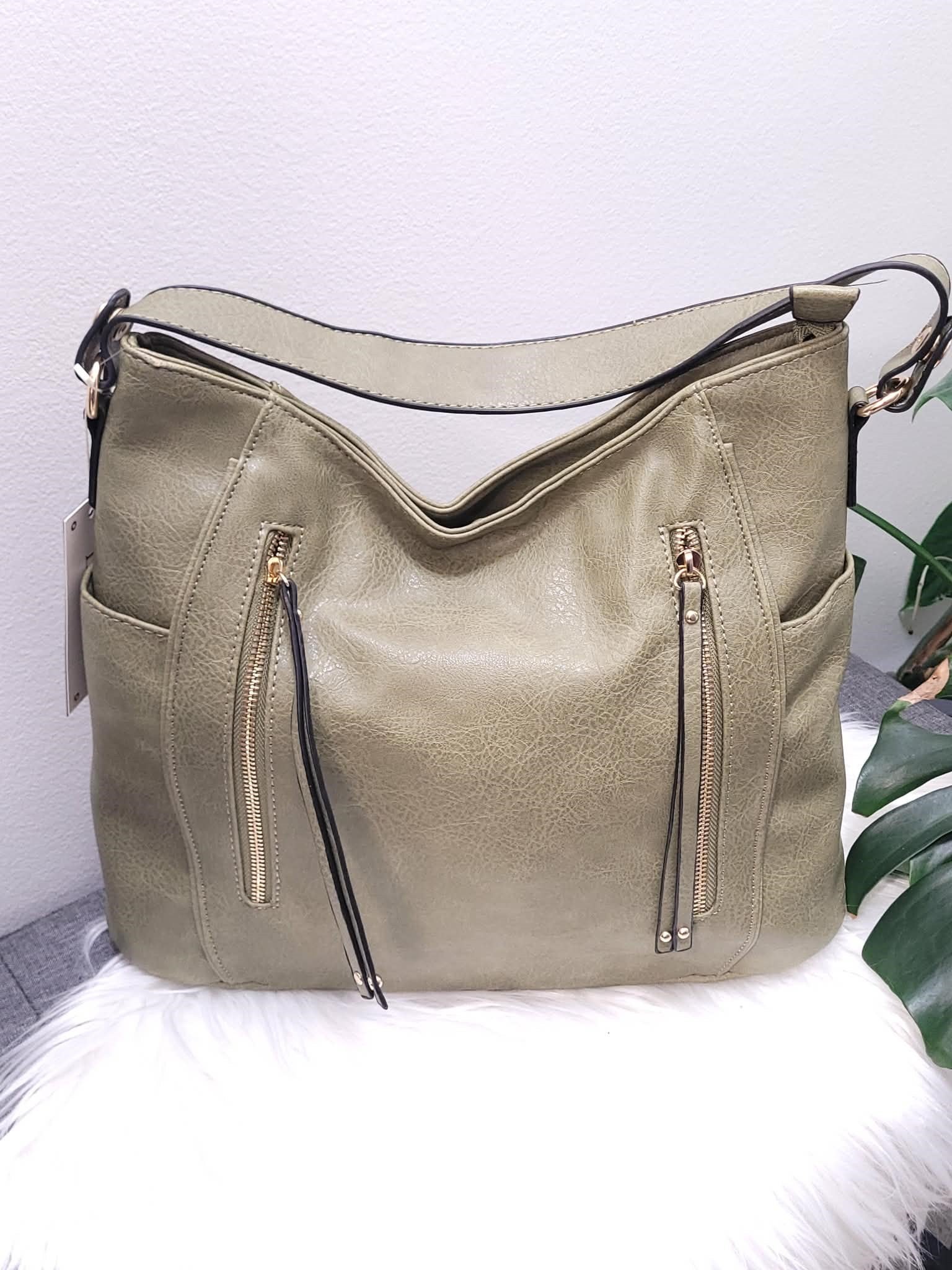 On Your Mind Sage Handbag