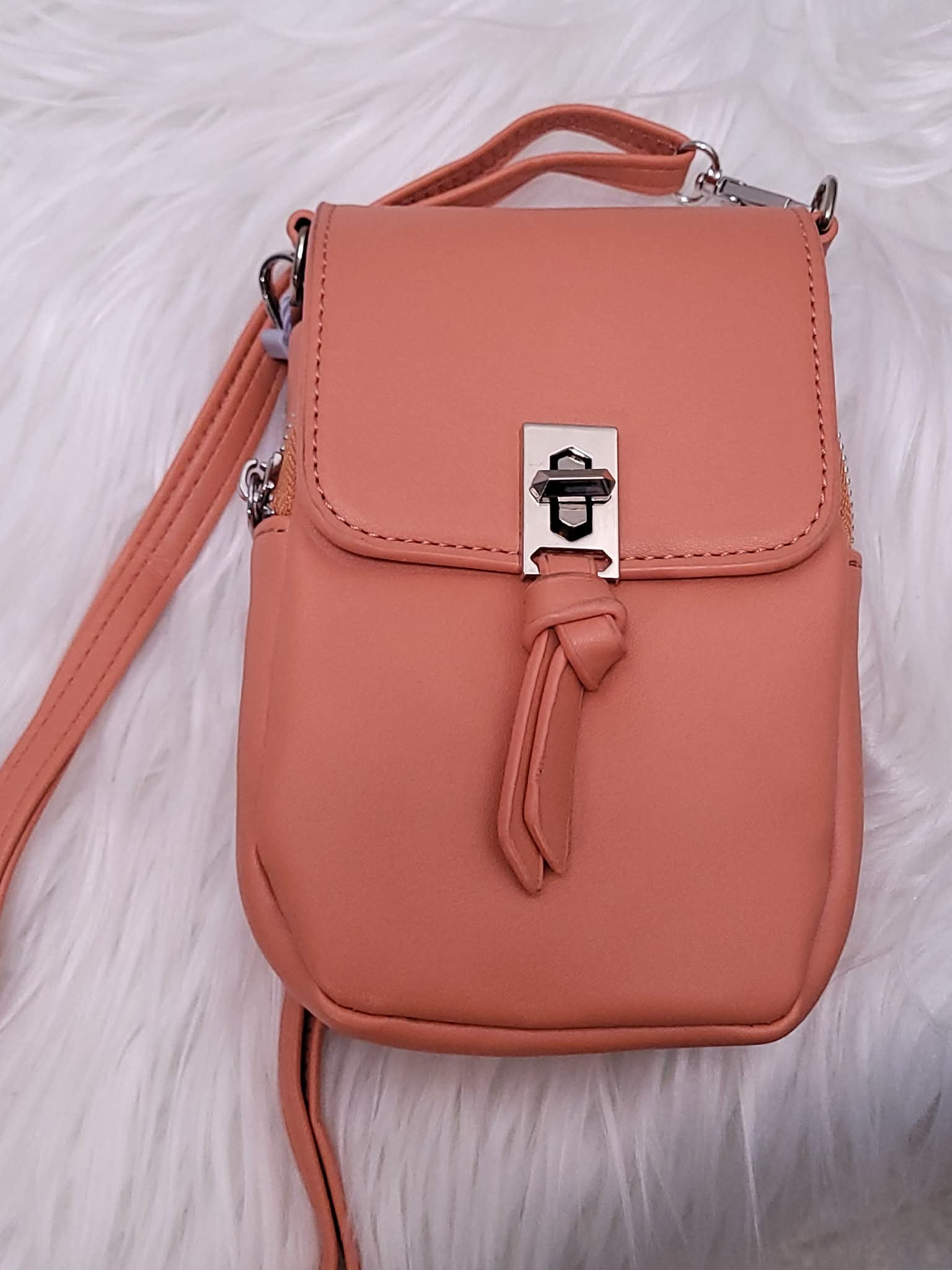 Feels Like Fun Coral Crossbody