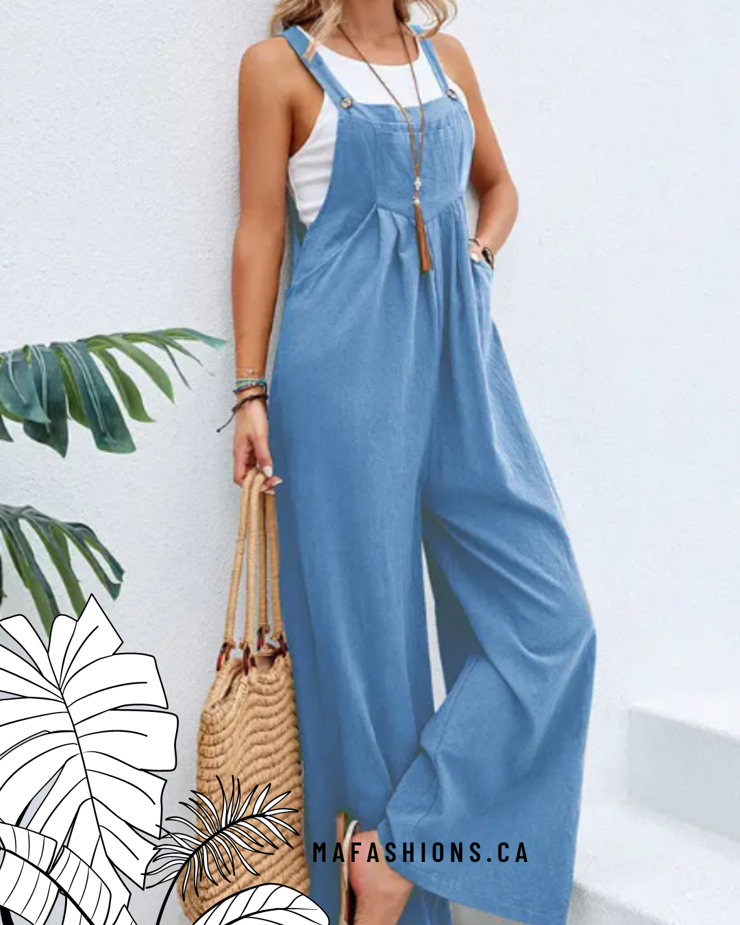 It's The Air Denim Blue Jumpsuit
