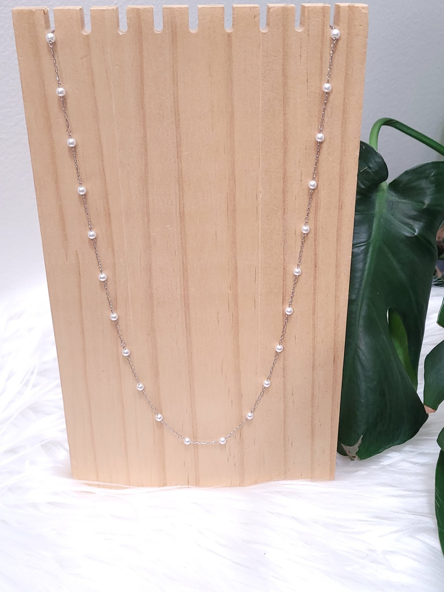 Cherished Pearl Silver Necklace