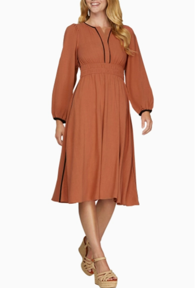 Autumn After Dark Cinnamon Dress