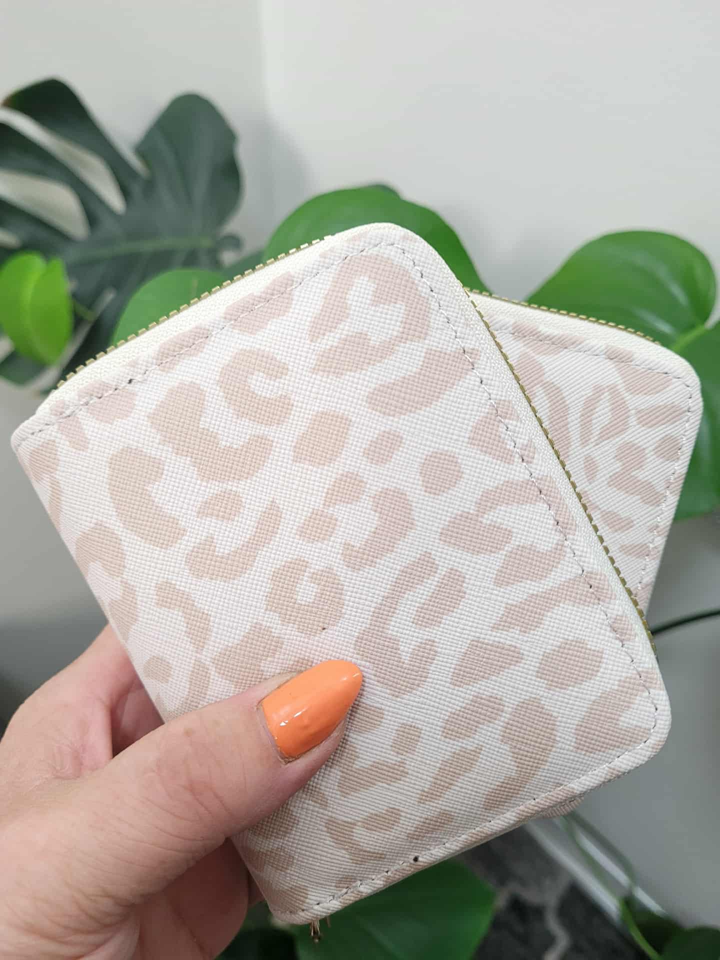 Leopard Beige Mini Card Wallet