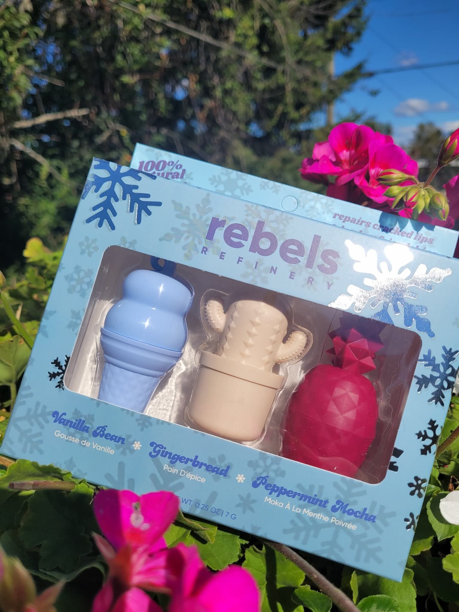 Rebels Refinery Gift Set 3 Pack Lip Balm Winter Edition
