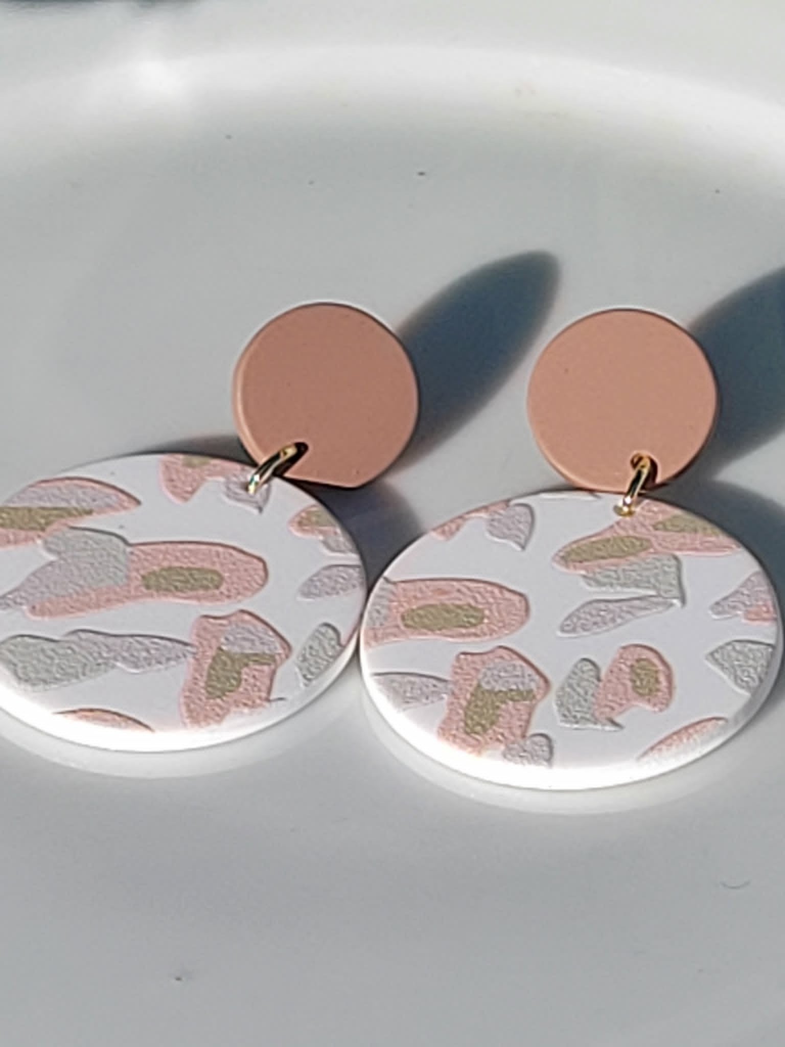 Floral Ceramic Drop Earrings - Assorted