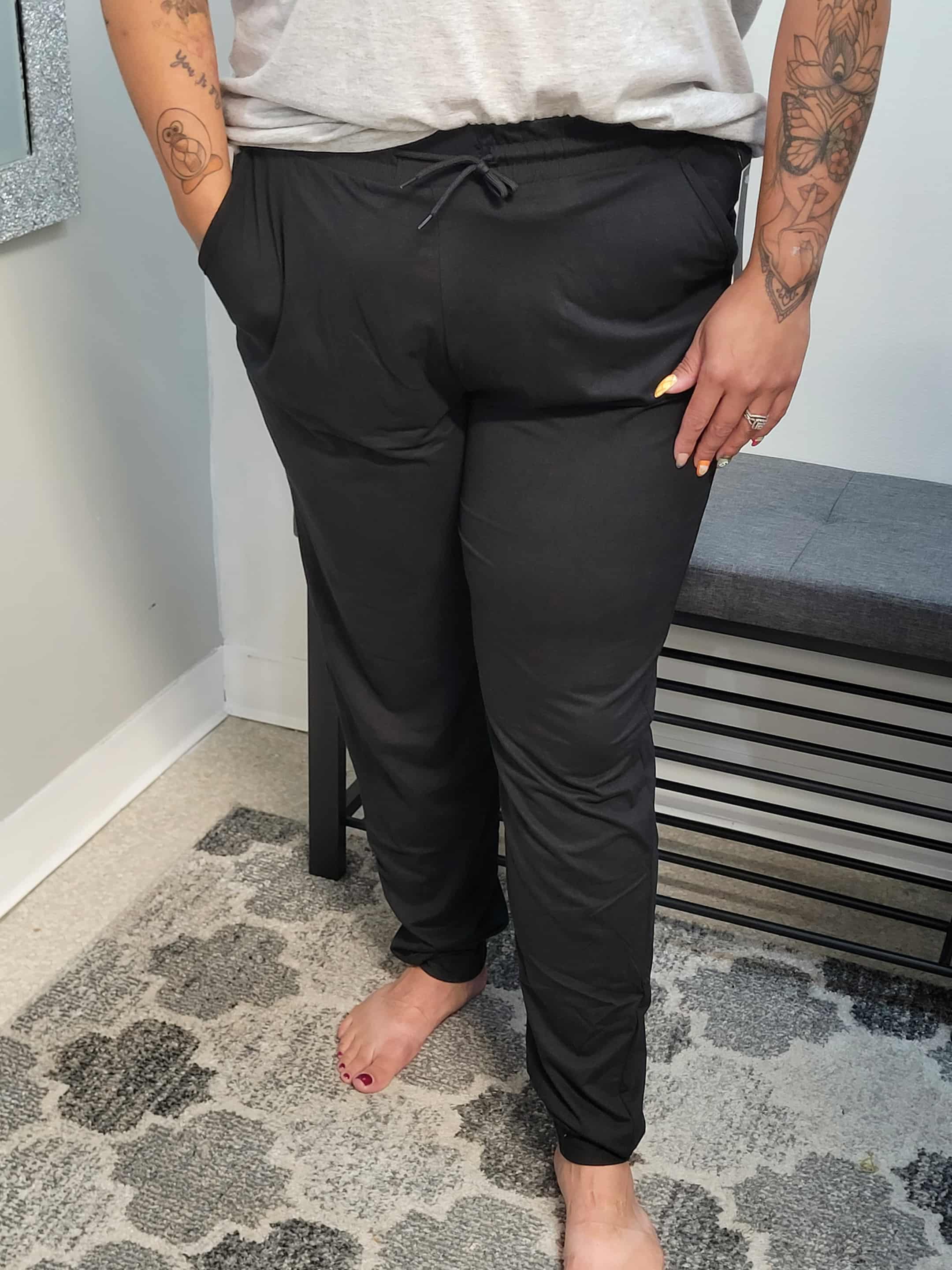 Cozy Habits Black Joggers - Reg/Plus