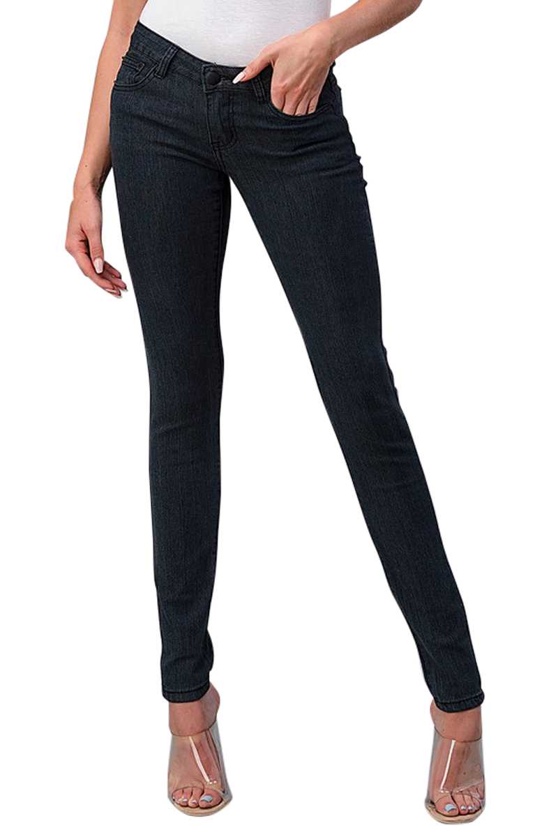 Perfect Vision Ink Wash Charcoal Skinny Jeans