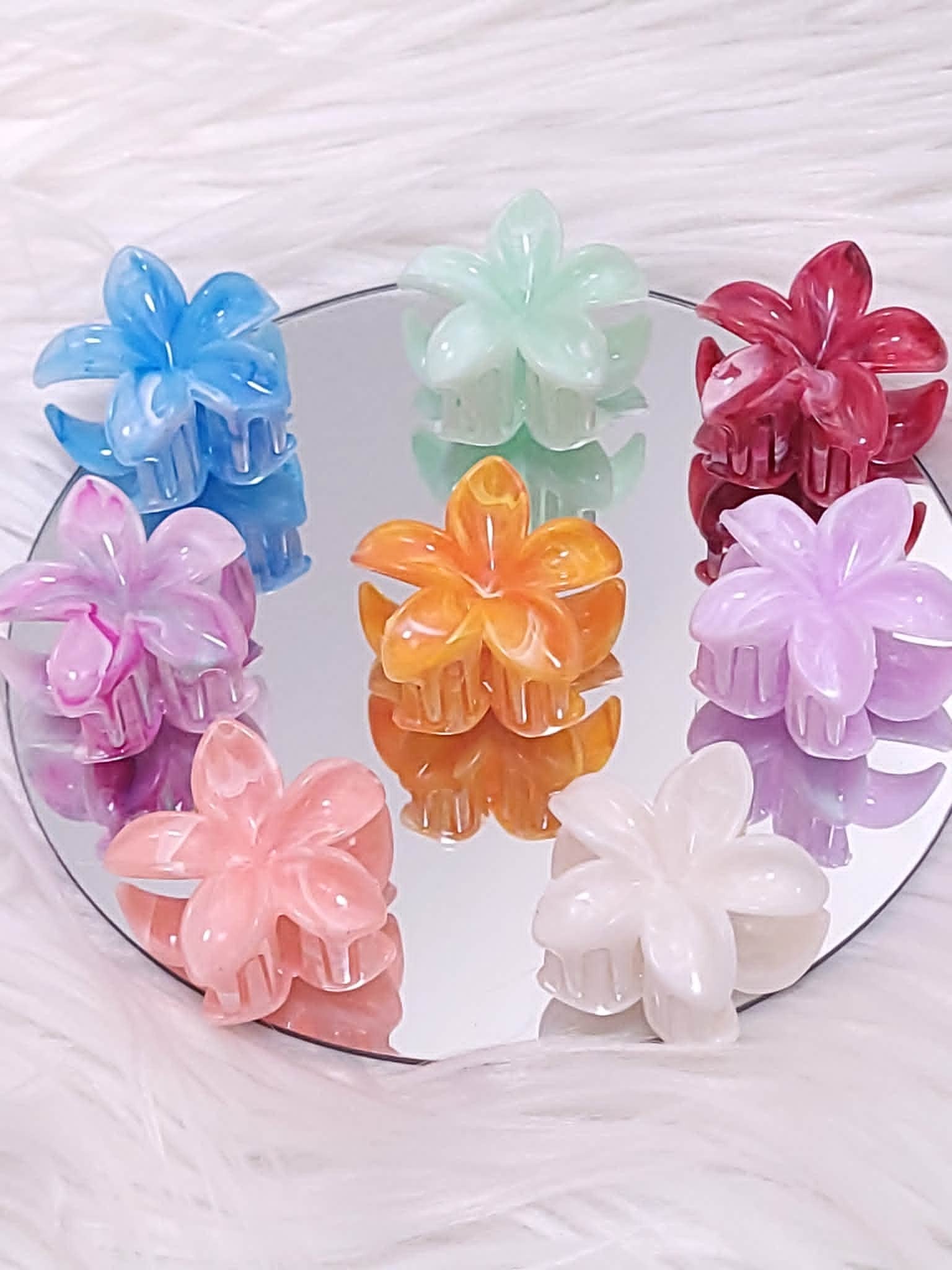 Candy Jelly Daisy Flower hair Clips Small - Assorted